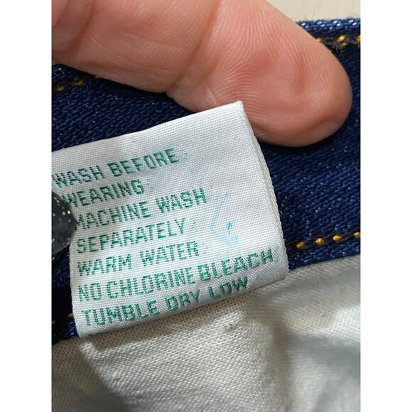 Gitano Vintage Women's Size 30S Dark Blue High Waist Jeans Cotton Blend Straight - Picture 7 of 7